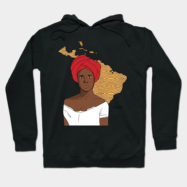 Latin Woman Hoodie by Seiglan